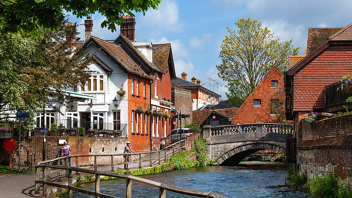 Winchester City Mill and the River Itchen in Hampshire